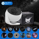 Qfdian Night Light Galaxy Projector Starry Sky Projector 360° Rotate Planetarium Lamp For Kids Bedroom Valentines Day Gift Wedding Deco
