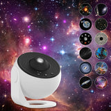 Qfdian Night Light Galaxy Projector Starry Sky Projector 360° Rotate Planetarium Lamp For Kids Bedroom Valentines Day Gift Wedding Deco
