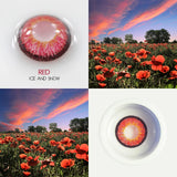Qfdian 2pcs/pair Contact Lenses Colored Eye Lenses 4 Tone Eye Color Lens Colored Contacts Cosplay Anime Eyes