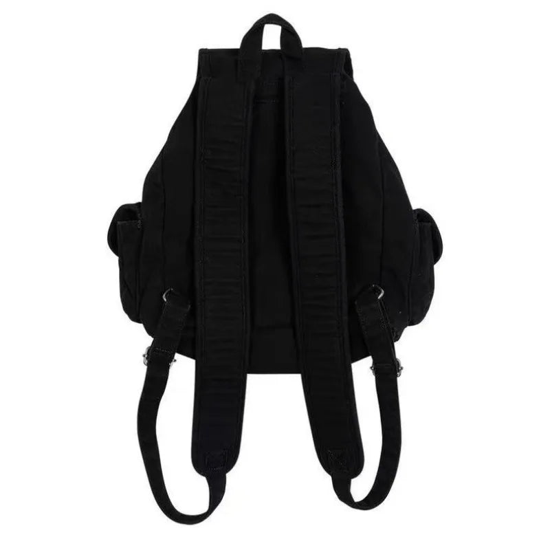 Qfdian Vintage Y2k Aesthetic Women Students Backpacks Casual Simple All Match Denim Bags Japanese Streetwear Fashion Girls Schoolbags