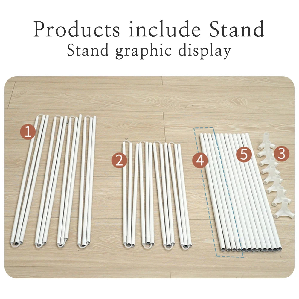 Qfdian Four-Cornered Mosquito Net Bedding Net Bed Tent Curtain with Stand