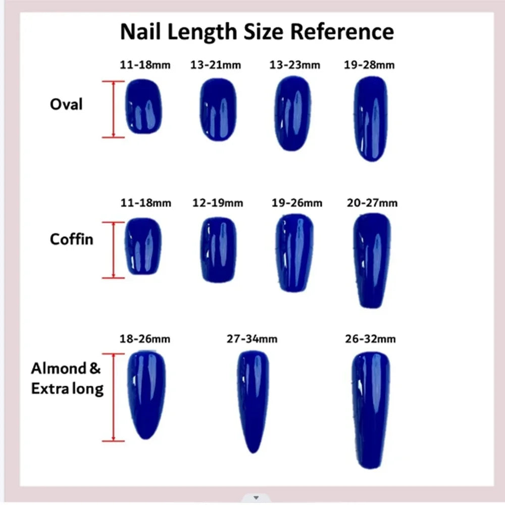 Qfdian 10Pcs High Quality Handmade Press on Nails Rhinestone Full Setting Pearl Beading Stick-on Nail Art Sweet And Cool Girl Style