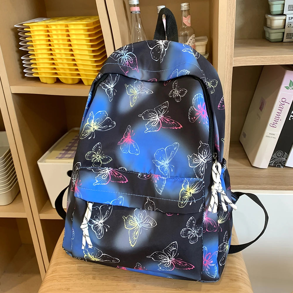 Qfdian Small Niche Design, Fashionable Trend, High Aesthetic Value, Simple Casual Backpack, Daily Commuting, Tutoring Backpack