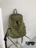 Qfdian College Students Y2k Aesthetic Vintage Backpacks High-capacity Simple Casual Women Backpack 2025 Nylon High-capacity Schoolbags
