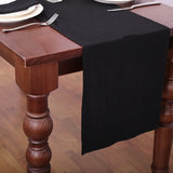 Qfdian 100% Cotton Ruffle White Table Runners for Rustic Wedding Decoration Baby Shower Birthday Party Living Room Kitchen Dinner Decor