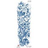 Qfdian Full Leg Arm Temporary Herbal Juice Ink Tattoo Stickers Lasting  15 Days Waterproof Tattoo  Animal  Tattoo Stickers for Men Boys