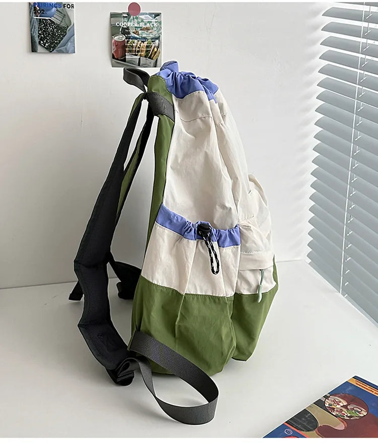 Qfdian New Spring and Autumn Collection Lightweight Backpack with Drawstring Drawstring Bag Outdoor Sports Mountaineering Large Capacit