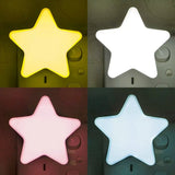 Qfdian LED Stars Night Lights EU/US Plug Night Lamp Light Home Decoration Bedroom Bedside Baby Room Living Room Corridor Lighting