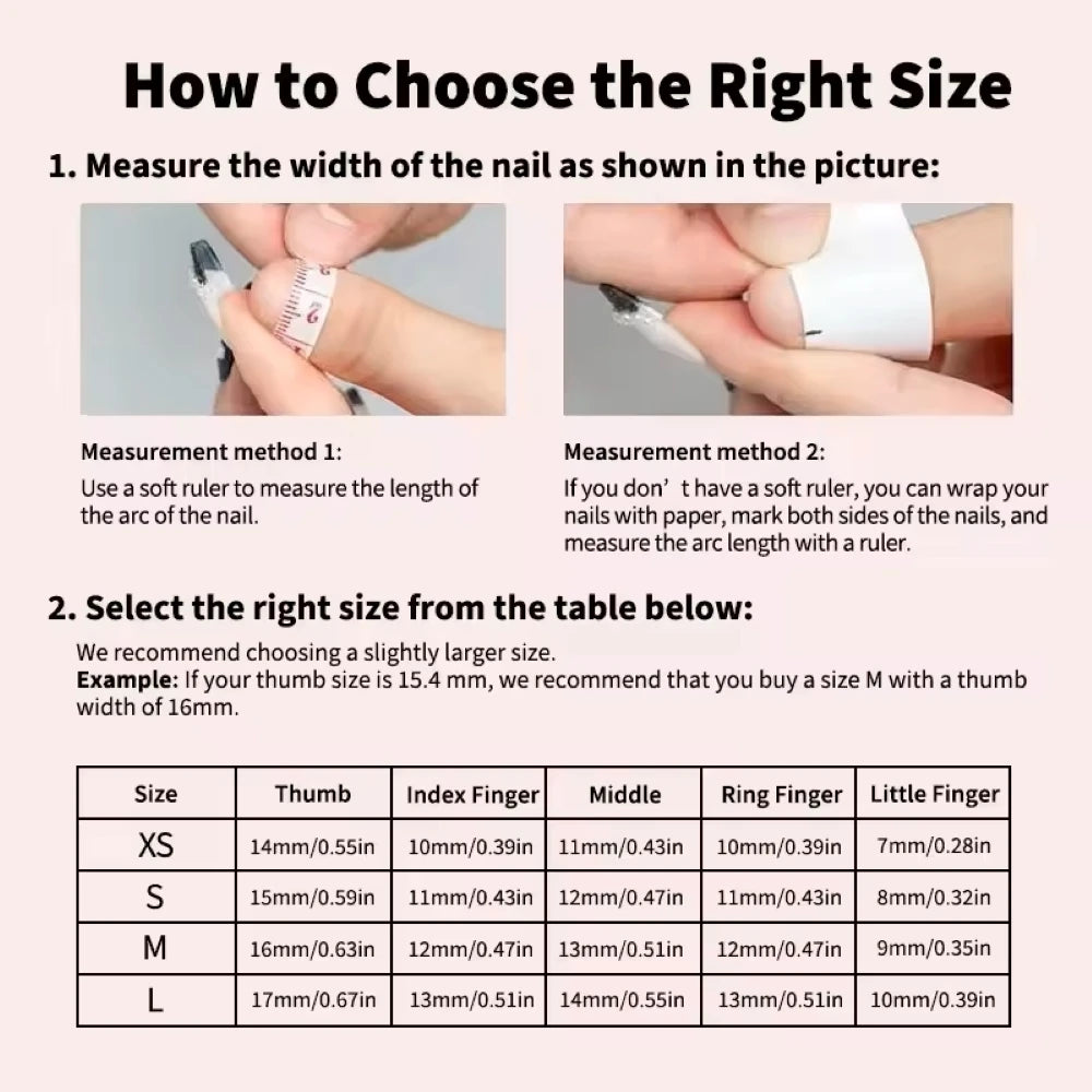 Qfdian 10Pcs High Quality Handmade Press on Nails Gentle Temperament Artistic Sense Explosion Celebrity-Style Nail Art Literary Style: