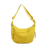 Qfdian New Women Simple All Match Shoulder Handbags Casual Solid Cargo Hobo Bag Streetwear Vintage Crossbody Bags Y2k Aesthetic