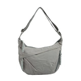 Qfdian New Women Simple All Match Shoulder Handbags Casual Solid Cargo Hobo Bag Streetwear Vintage Crossbody Bags Y2k Aesthetic