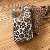 Qfdian Retro Leopard Print Smooth Pattern Mobile Phone Protective Case for iPhone 16 15 14 13 12 Pro Max Shockproof Protection Cover