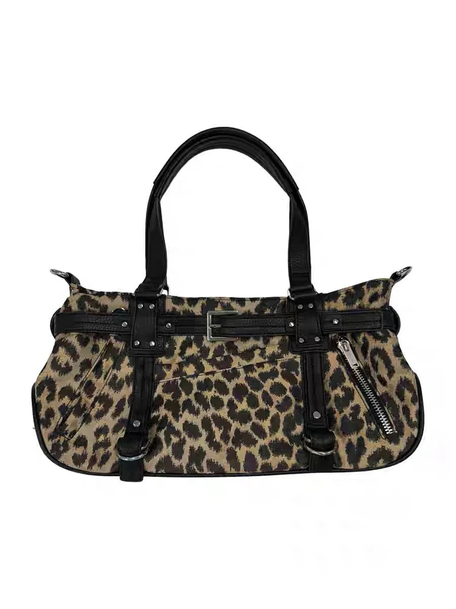 Qfdian Luxury Design Women Patchwork Underarm Bag Korean New Office Lady Fashion Chic Shoulder Handbags Y2k Ins Casual Travel Tote Bags