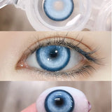 Qfdian 1pair Cosplay Koi Blue Green Pink Red Brown Violet Contact Lenses Halloween Scary Softlens 14.5mm