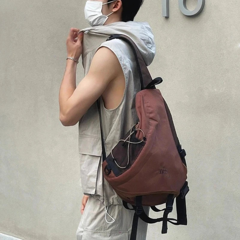 Qfdian Japanese Casual All Match Women Handbags Streetwear Vintage Y2k Aesthetic Shoulder Bag Fashion Ins Trendy Grunge Crossbody Bags