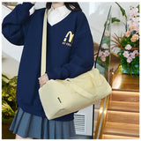 Qfdian Travel bag, women's large capacity training and fitness bag, storage crossbody backpack, adjustable shoulder strap