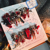 Qfdian 10Pcs High Quality Handmade Press on Nail Real Time Shooting of Sacrificial Spirit Heavy Industry Gothic Dark Bloody Personality