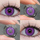 Qfdian 2Pieces Color Contact Lenses Bueatiful Pupil Cosmetic Circle Lens Yearly Cosplay Colour Contacts