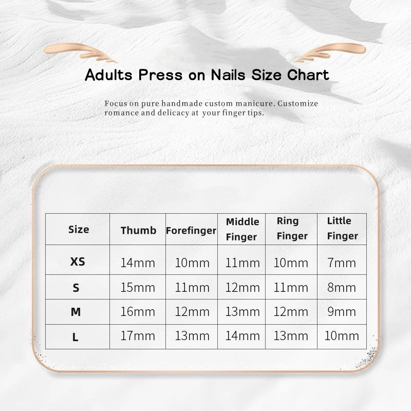Qfdian Almond Handmade False Nails Press on Reusable Adhesive Fake Nails Leopard French Manicure Wearable Artificial Finger Tips Woman