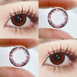 Qfdian 2pcs Diamond Cosplay Nightclub Party Contact Lenses Luxury Softlens 14.2mm