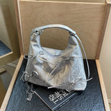 Qfdian Fashion Korean version bow single shoulder bag, female niche design, versatile casual bag, tote bag