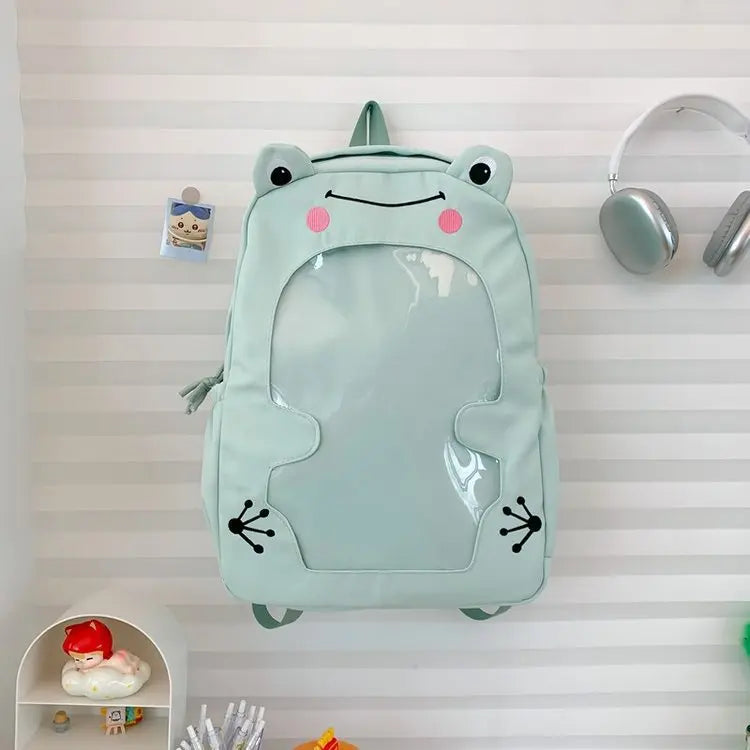 Qfdian Women Kawaii Cartoon Schoolbags High-capacity Fashion Sweet Y2k Aesthetic Ita Bags Students Casual Luxury Design Chic Backpacks