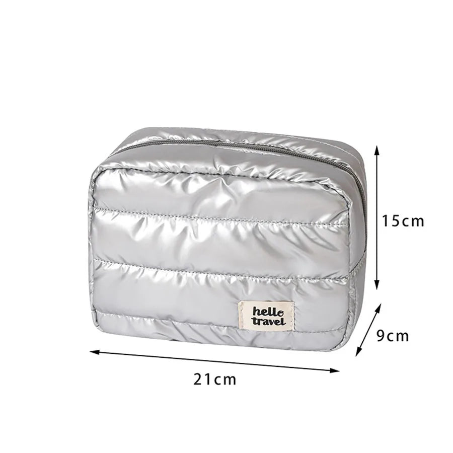 Qfdian Large Capacity Makeup Bag Cosmetic Bag Toiletry Bag Washbag Portable Storage Bag Travel Organizer