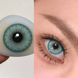 Qfdian Graded 1pair Color Contact Lenses Mixblood Softlens 12months