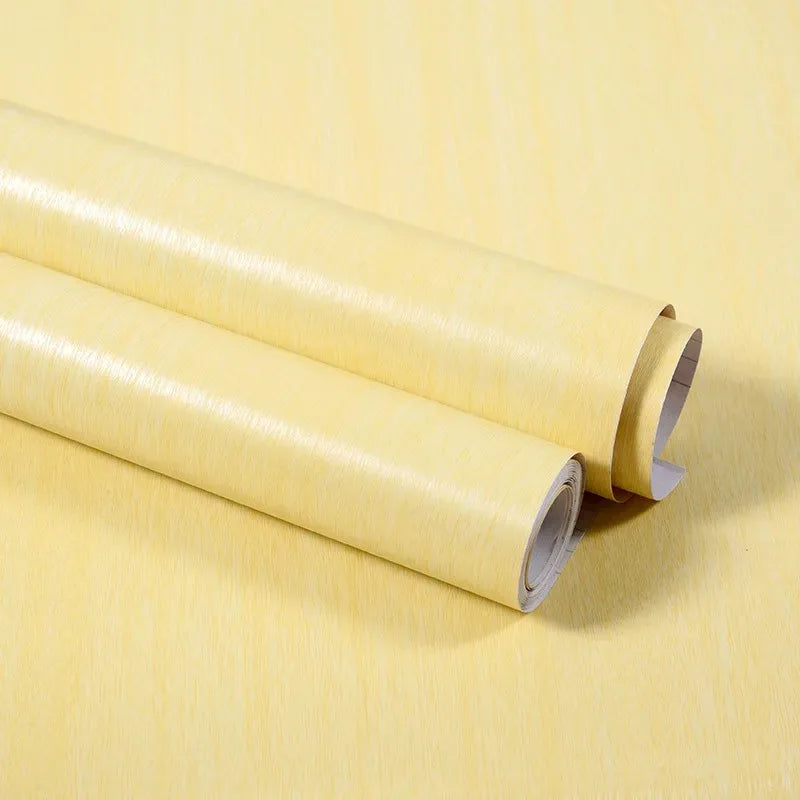 Qfdian 40CM X 1M Thickened Anti Fouling Waterproof Wood Grain Self-adhesive PVC Modern Furniture Decorative Wallpaper