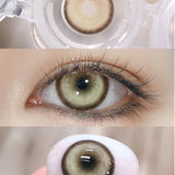 Qfdian 1pair Cosplay Koi Blue Green Pink Red Brown Violet Contact Lenses Halloween Scary Softlens 14.5mm