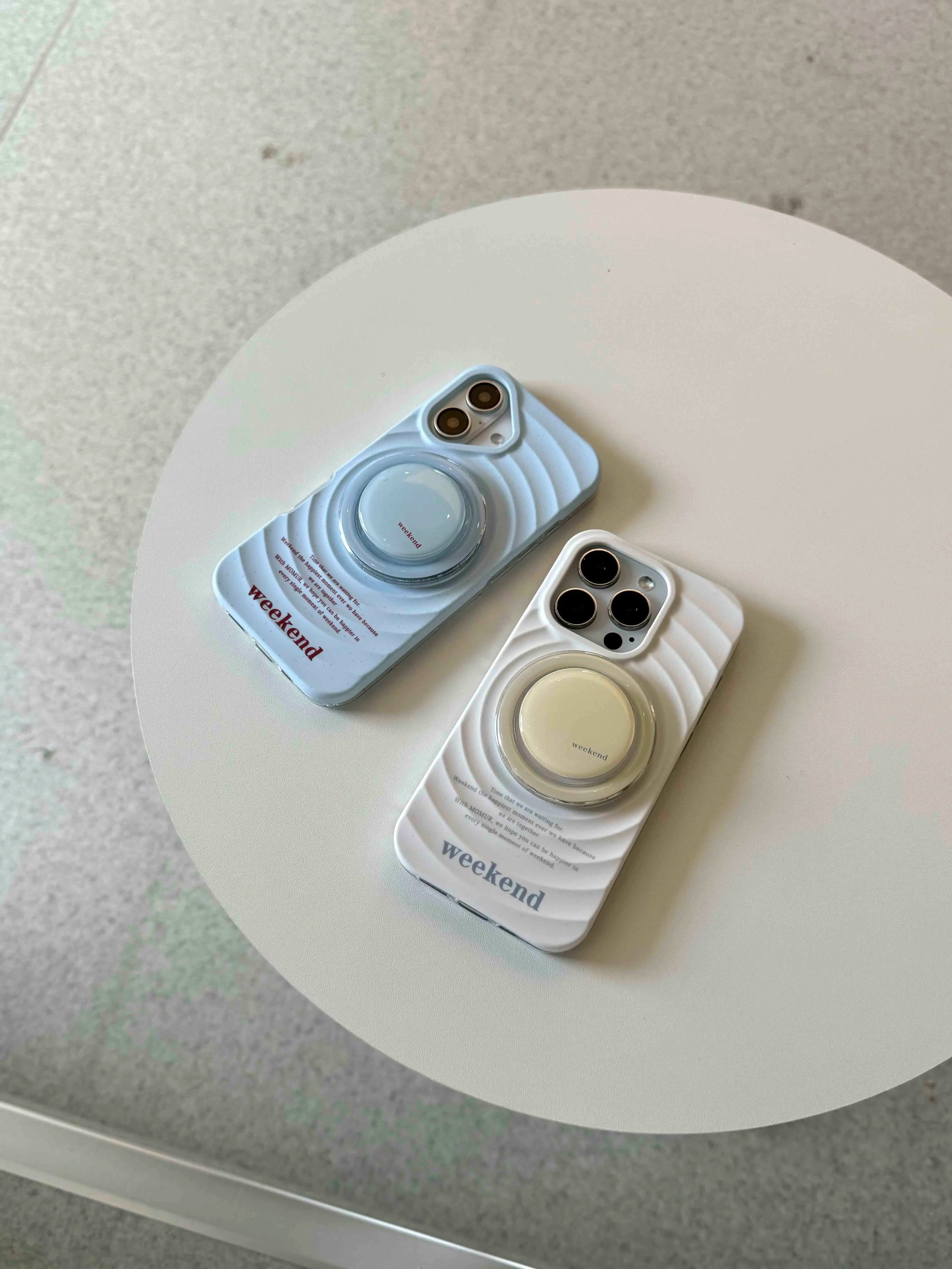 Qfdian Ins simple blue clrcle phone case for iphone 14pro 13 16 13pro 15promax 16promax 12 15 pro max 14 stand holder magnetic fundas