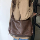 Qfdian New Vintage Grunge Women's Handbags Streetwear All Match Casual Crossbody Bag Y2k Aesthetic Fashion Trendy Shoulder Bags