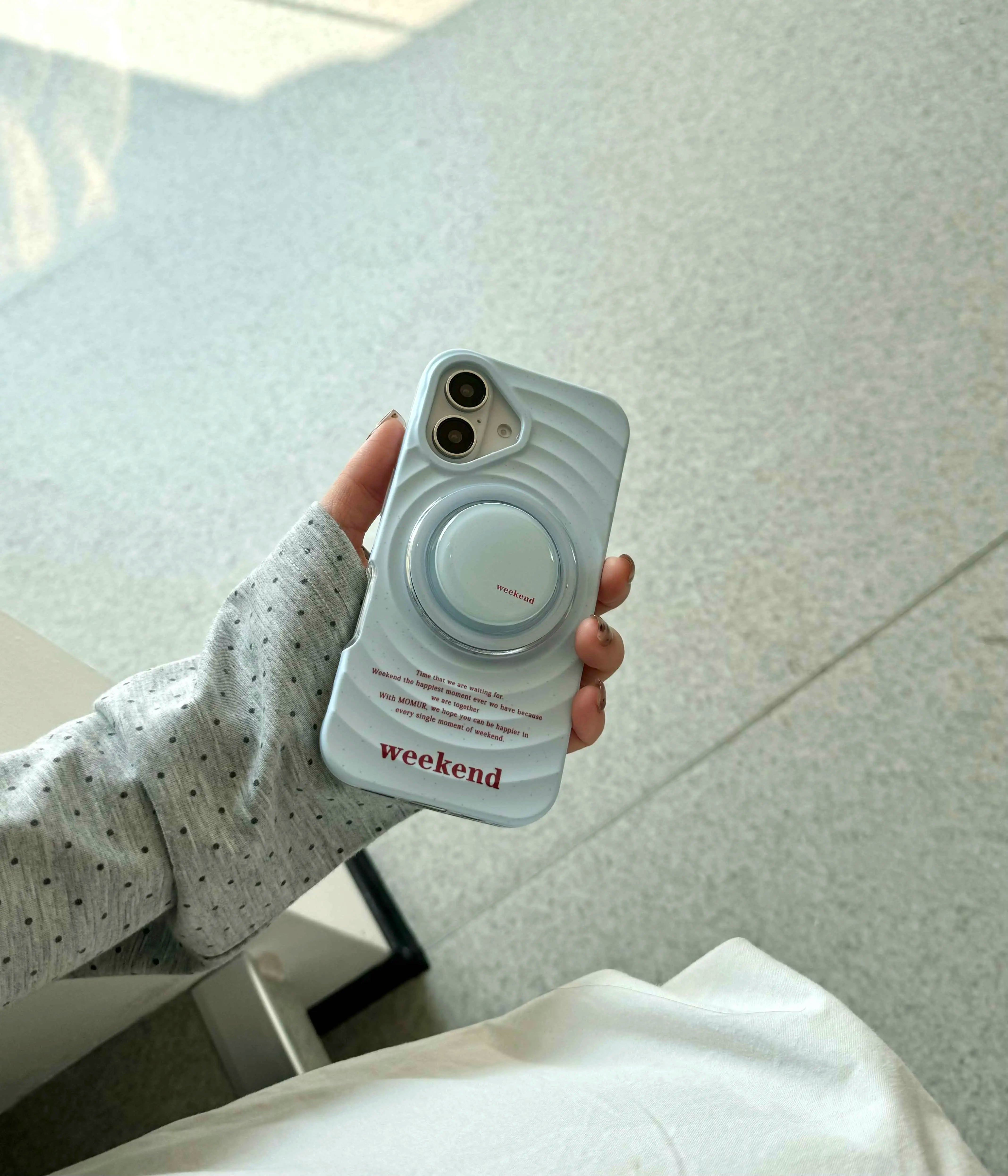 Qfdian Ins simple blue clrcle phone case for iphone 14pro 13 16 13pro 15promax 16promax 12 15 pro max 14 stand holder magnetic fundas