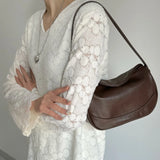 Qfdian Vintage Women's Shoulder Bag Large Capacity Ladies Tote Bags Female Messenger Bags College Girls Purse