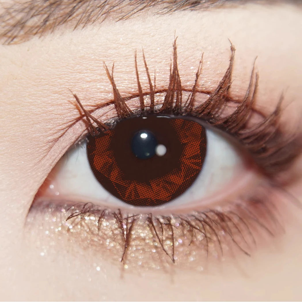 Qfdian Graded 1pair Color Contact Lenses Diamond Series Softlens 14.4mm