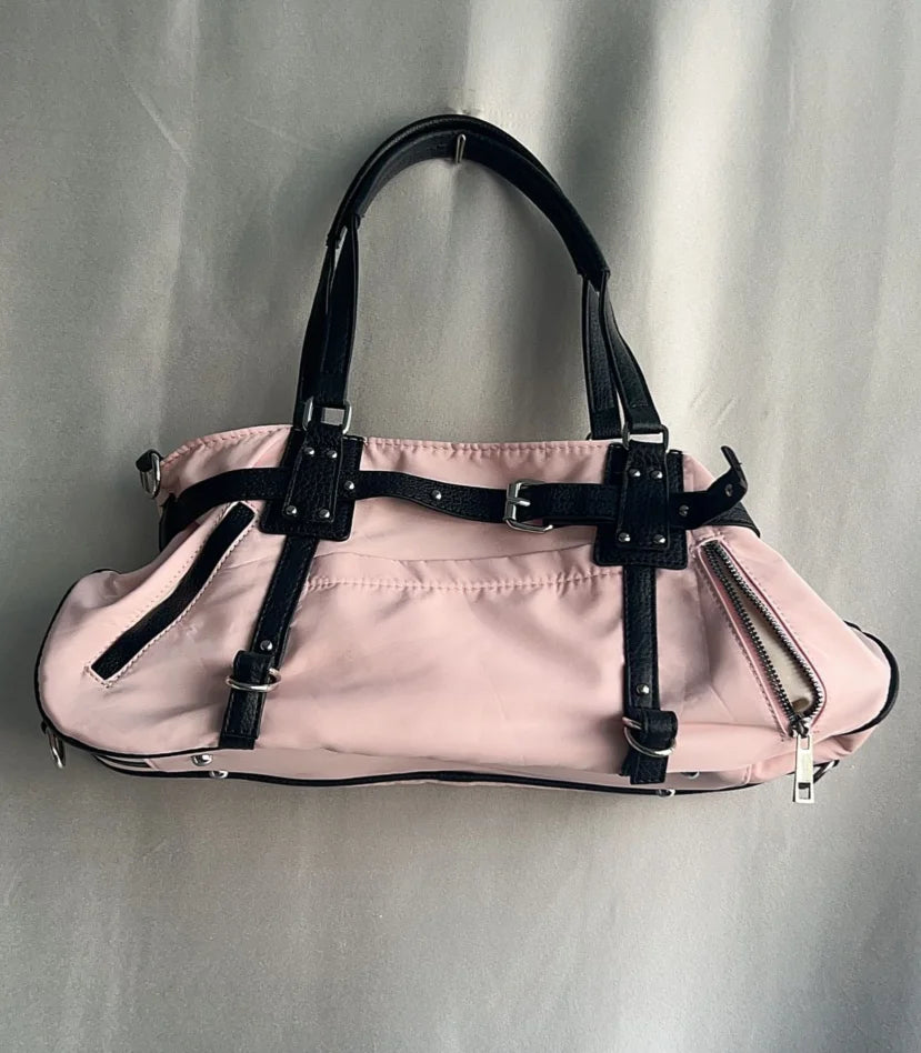 Qfdian Luxury Design Women Patchwork Underarm Bag Korean New Office Lady Fashion Chic Shoulder Handbags Y2k Ins Casual Travel Tote Bags