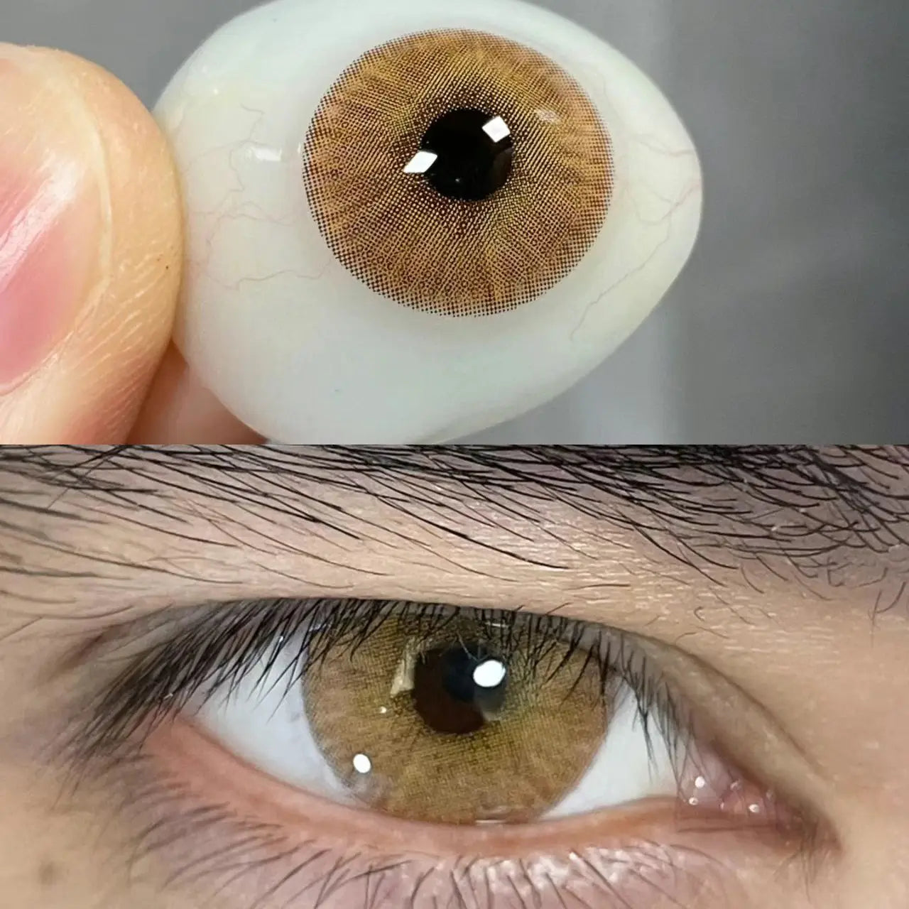 Qfdian Graded 1pair Color Contact Lenses Mixblood Softlens 12months