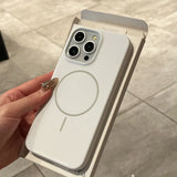 Qfdian Luxury Liquid Silicone Case For iPhone 16E 16 15 14 Plus 13 12 Pro Max 11 for Magsafe Magnetic Wireless Charging Shockproof Capa