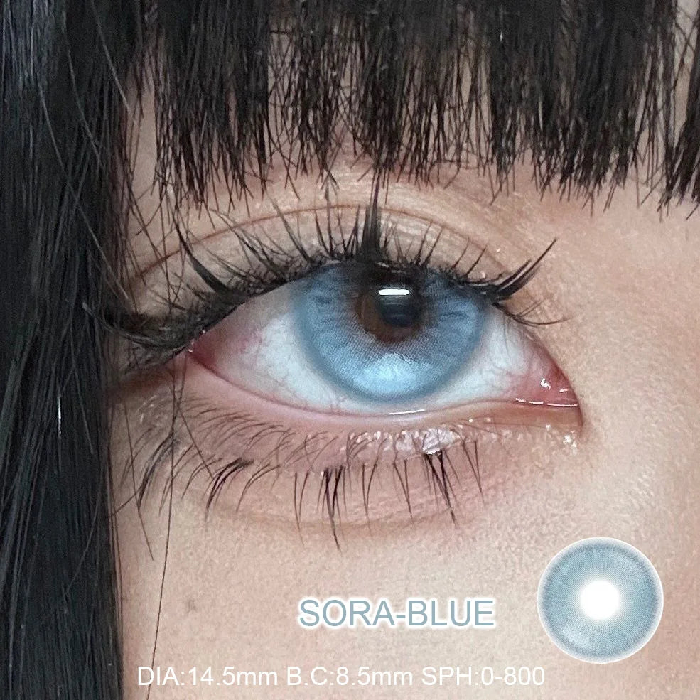 Qfdian 1pair Color Contact Lenses Softlens for Eyes Lenses Cosmetic Eyecontacts