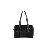 Qfdian Y2k Aesthetic Jk Casual Ita Bags Preppy Vintage All Match Pu Women's Handbags Japanese Preppy Transparent Shoulder Underarm Bag