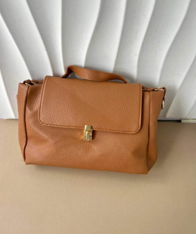 Qfdian Fashion Personality Solid Top-Handle Bag 2025 All Match Office Lady Women's Handbags Y2k Trendy Japanese Shoulder Crossbody Bags