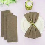 Qfdian 10PC Cloth Napkins Dark Green 30X45cm Thanksgiving Cotton Dinner Napkin for Wedding Party Baby Shower Christmas Table Decoration