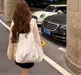 Qfdian Office Lady All Match Bandage Bags for Women Luxury Design Chic Pleated Underarm Bag Fairy Simple Casual Girls Shoulder Handbags