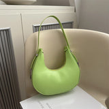 Qfdian Fashion Luxury Women Underarm Bag PU Leather Hobo Shoulder Bag For Women Small Clutch Handbag Purse Ladies Travel Tote Bags