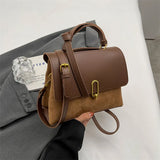 Qfdian Bags for Women Trendy All Match Y2k Aesthetic Casual Shoulder Bag Vintage Fashion Luxury Design Office Lady Handbags Crossbody