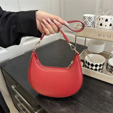 Qfdian New Fashion Underarm Bags High-end Moon-shaped Baseball Bag Showing Luxury Women's Single Shoulder Bag and Handbags