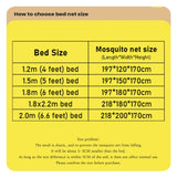 Qfdian Four-Cornered Mosquito Net Bedding Net Bed Tent Curtain with Stand