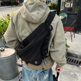 Qfdian Y2k Aesthetic All Match Women Streetwear Handbags Vintage Grunge Men Crossbody Bag Fashion All Match Cargo Shoulder Bags Trendy