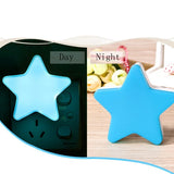 Qfdian LED Stars Night Lights EU/US Plug Night Lamp Light Home Decoration Bedroom Bedside Baby Room Living Room Corridor Lighting