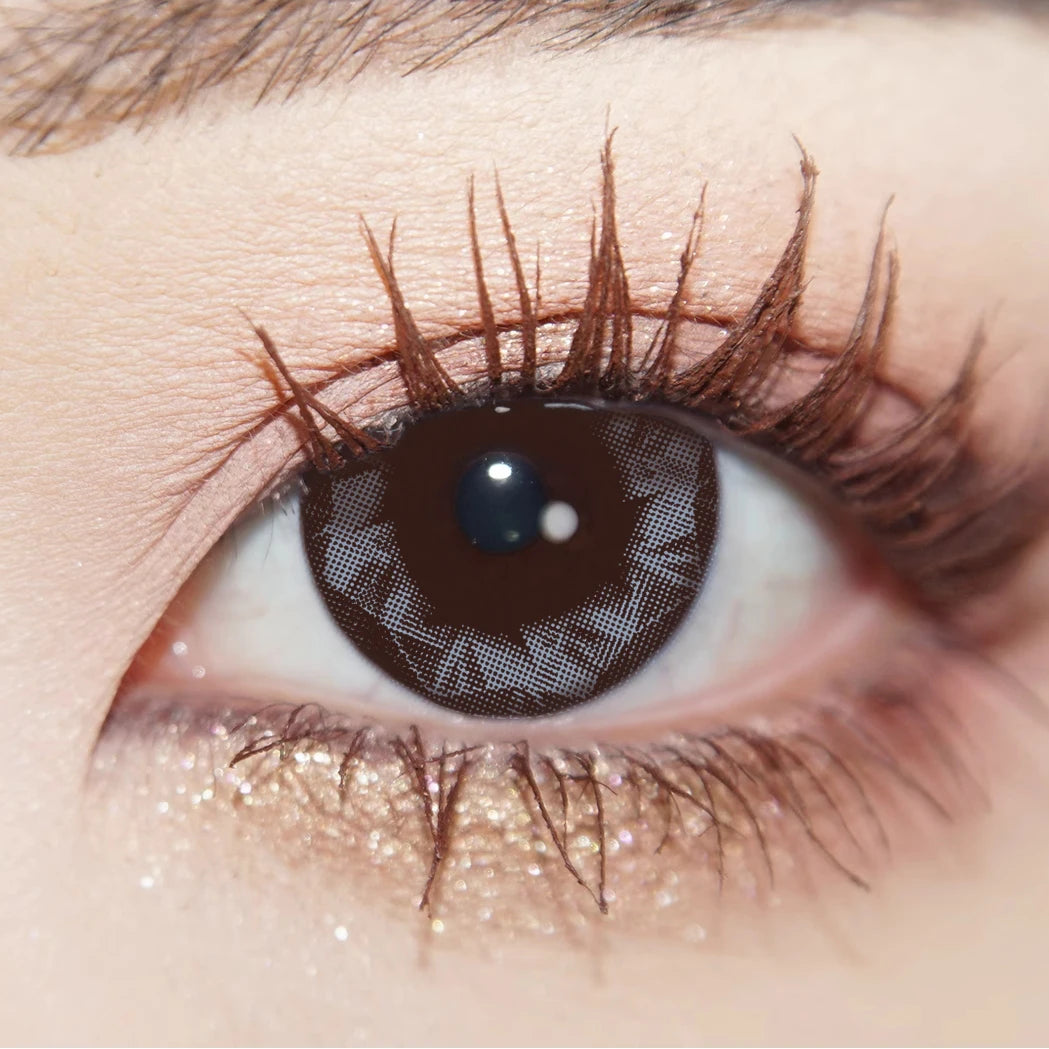 Qfdian Graded 1pair Color Contact Lenses Diamond Series Softlens 14.4mm